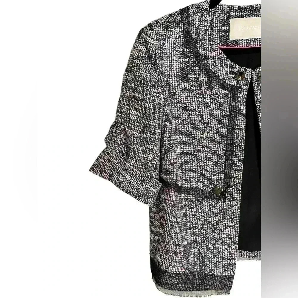 Jason Wu Tweed Pattern Jacket Size 6 - image 2